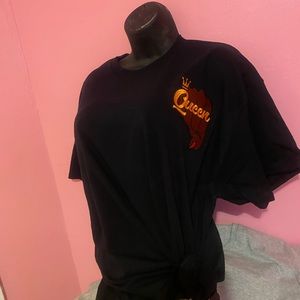 Black queen extra large shirt